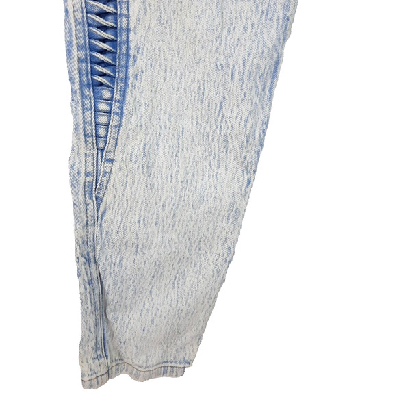 Vtg 90s Y2K Acid Wash Side Laced Jean Size 13 Daily Jeans High Rise Blue Skinny - Picture 10 of 16